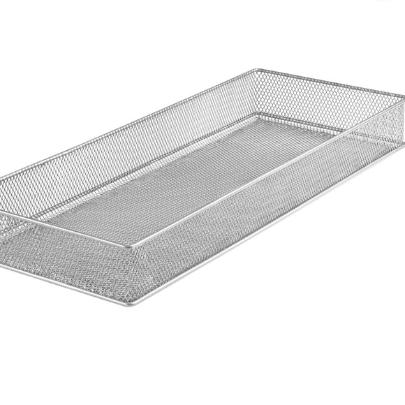 NWOT YBM Home Kitchen Office Pantry Organizer Mesh Wire Basket 12” x 6” - Picture 1 of 2
